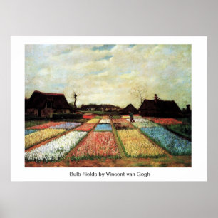 Bulb Fields van Vincent van Gogh. Poster