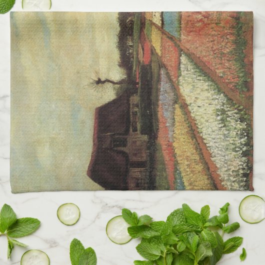 Bulb Fields van Vincent van Gogh Theedoek (Gevouwen)