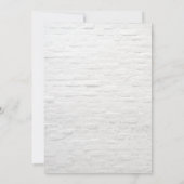  Bulbs Greenery White Brick Wedding Kaart (Achterkant)