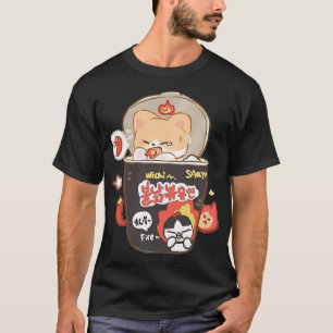 Buldak Koreaanse Ramen Noedels Shiba T-shirt