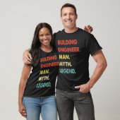 Bulding Engineer Man Myth Legend  1 T-shirt (Unisex)