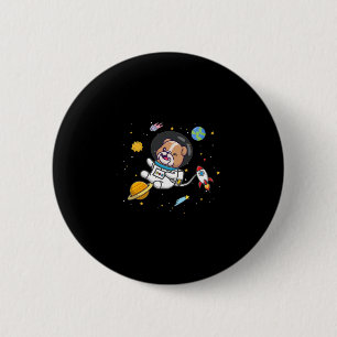buldog-astronaut ronde button 5,7 cm