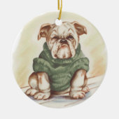  buldog keramisch ornament (Voorkant)
