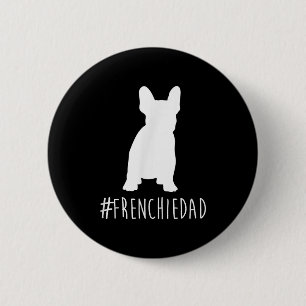 buldog-liefhebber Frans Pap Frans Bulldog Pap Ronde Button 5,7 Cm