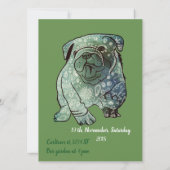 Buldog Puppy Anniversaire Invitation French Bulldo (Dos)