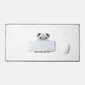 Buldogue adorable (Clavier et souris)