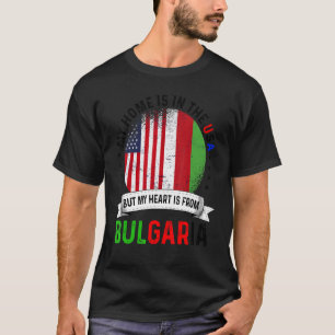 Bulgaars Amerikaanse Patriottische Hart is uit Bul T-shirt