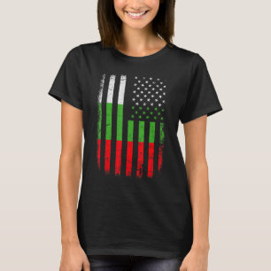 Bulgaarse Amerikaanse vlag Bulgarije Amerika trots T-shirt