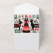 Bulgaarse bruiloft uitnodiging RSVP (Buitenkant)