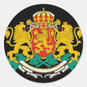 bulgaarse embleem ronde sticker