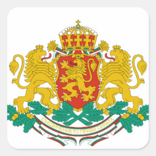 bulgaarse embleem vierkante sticker