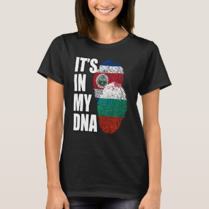 Bulgaarse en Costa Ricaanse Mix Dna-vlagwerelderfg T-shirt