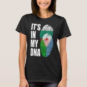 Bulgaarse en Djiboutian Mix DNA-vlaggenerfgoed T-shirt