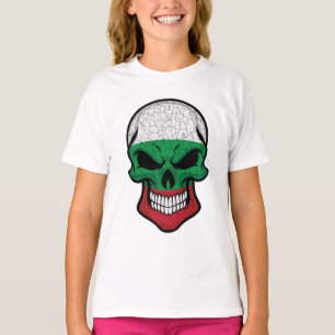 Bulgaarse glimlach op de schedelvlag t-shirt