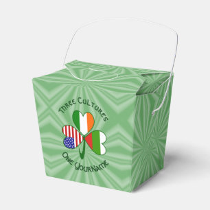 Bulgaarse Ierse Amerikaanse Klaver Vlag Personalis Bedankdoosjes