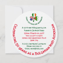 Bulgaarse Ierse USA Shamrock Verjaardag