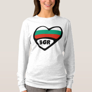 Bulgaarse landcode Vlaggenkop, BGR T-shirt