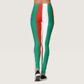 Bulgaarse nationale vlag Verticaal gestreept Leggings (Achterkant)
