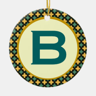 Bulgaarse orthodoxe monogram keramisch ornament