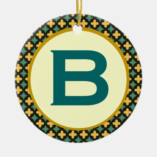 Bulgaarse orthodoxe monogram keramisch ornament (Voorkant)