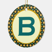 Bulgaarse orthodoxe monogram keramisch ornament (Links)