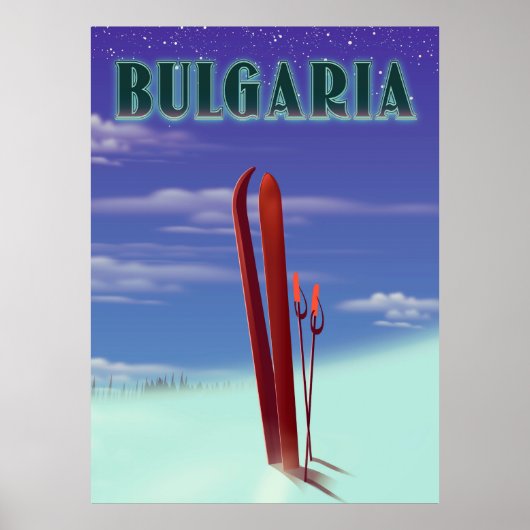 Bulgaarse skireisposter poster (Voorkant)