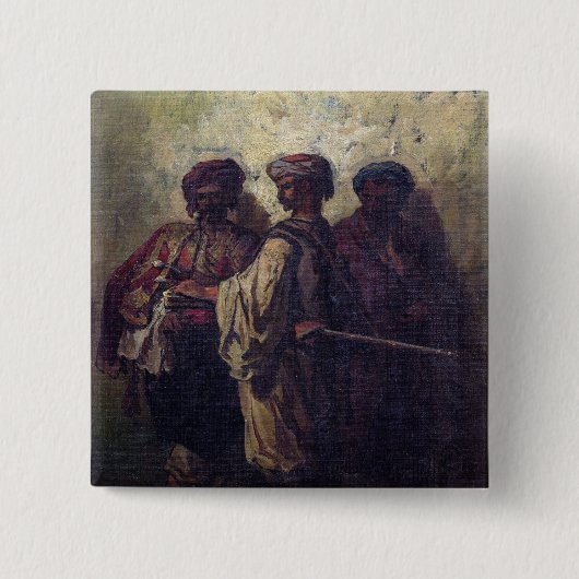 Bulgaarse soldaten vierkante button 5,1 cm (Voorkant)