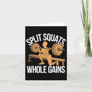 Bulgaarse Squat Oefening Bodybuilding Fitness Werk Kaart