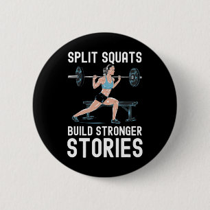 Bulgaarse Squat Oefening Bodybuilding Fitness Werk Ronde Button 5,7 Cm