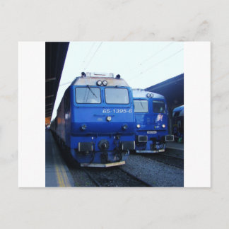 Bulgaarse trein. briefkaart