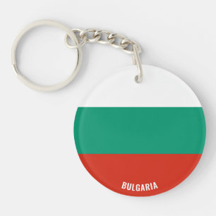 Bulgaarse vlag charmant patriotticum sleutelhanger