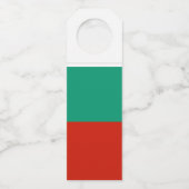 Bulgaarse vlag flessenhanger (Achterkant)