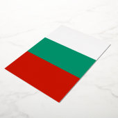 Bulgaarse vlag folie uitnodiging (Gedraaid)