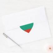 Bulgaarse vlag hart sticker (Envelop)
