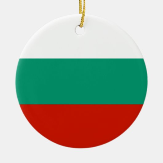 Bulgaarse vlag keramisch ornament (Voorkant)
