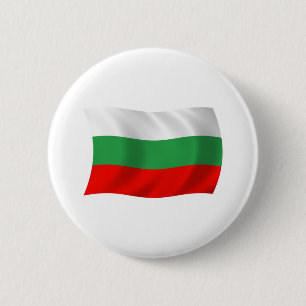 Bulgaarse Vlag Knop Ronde Button 5,7 Cm