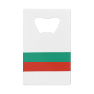 Bulgaarse vlag kredietkaart flessenopener