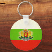 Bulgaarse vlag met wapenstilstand sleutelhanger (Voorkant)