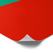 Bulgaarse vlag poster (Hoek)