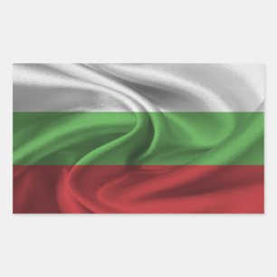Bulgaarse vlag rechthoekige sticker