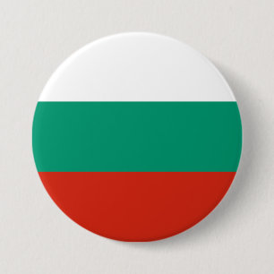 Bulgaarse vlag ronde button 7,6 cm