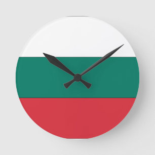 Bulgaarse vlag ronde klok