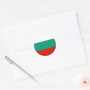 Bulgaarse vlag ronde sticker
