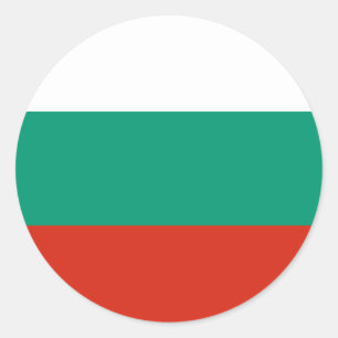 Bulgaarse vlag ronde sticker