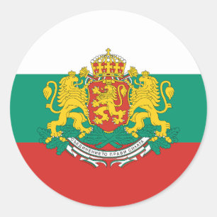 Bulgaarse vlag ronde sticker