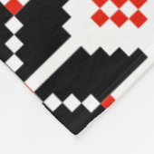 Bulgaarse volkskunst fleece deken (Hoek)