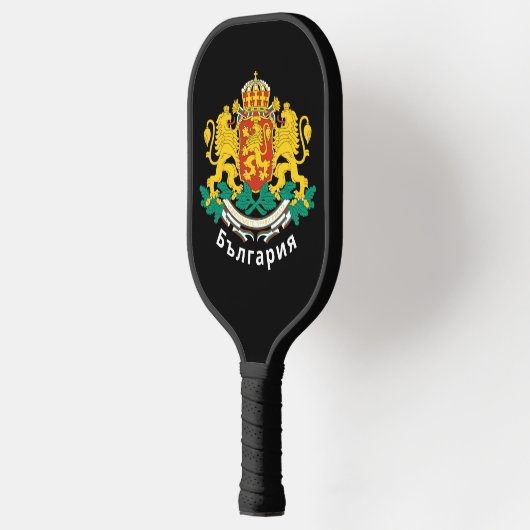 Bulgaarse wapenschild pickleball paddle (Links)