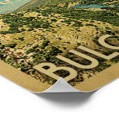 Bulgaria Poster Vintage Travel Poster (Coin)