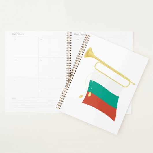 Bulgarian Flag and Bugle Planner (Display)