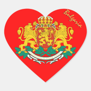 Bulgarije Hart Sticker, Patriottische Bulgaarse Vl Sticker